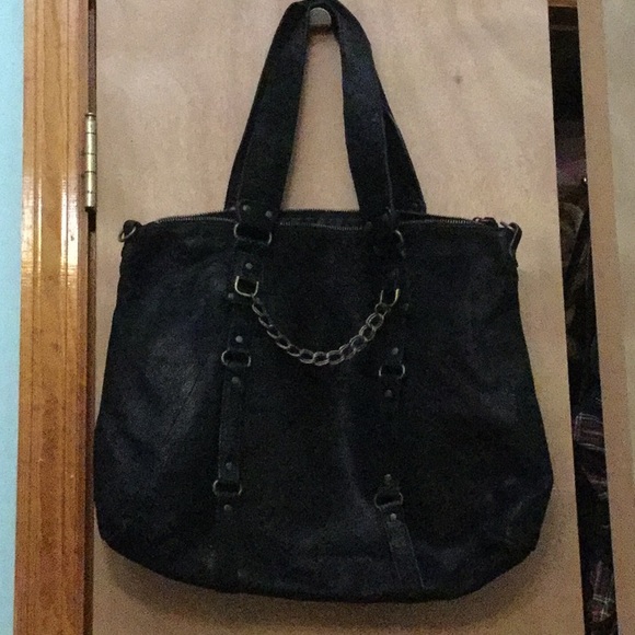 Like New VTG Abaco Paris Leather Tote Shoulder Bag